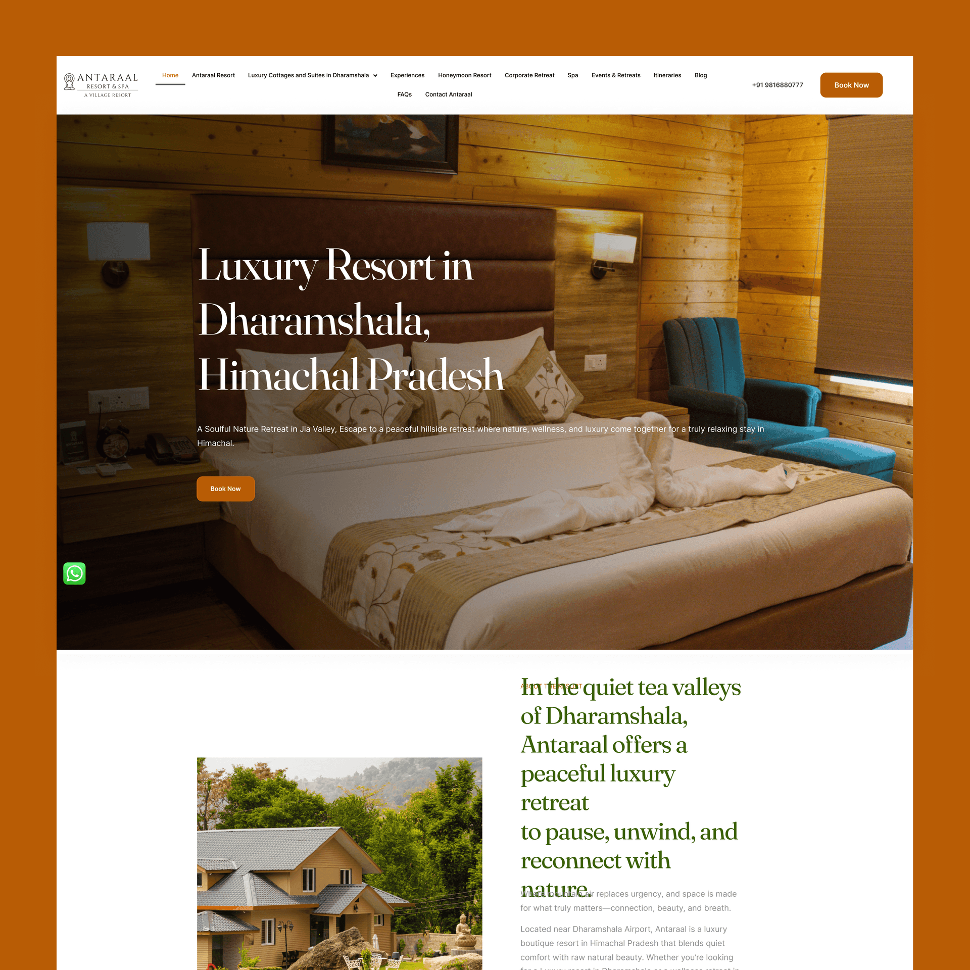 Antaraal Resort — Website
Design & Development